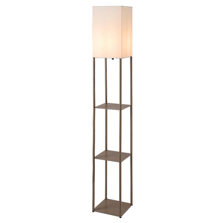 Stojacia lampa BRONN hnedá/biela 1