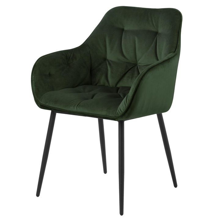 Jedálenská stolička BROOKE 2 tmavozelená 1