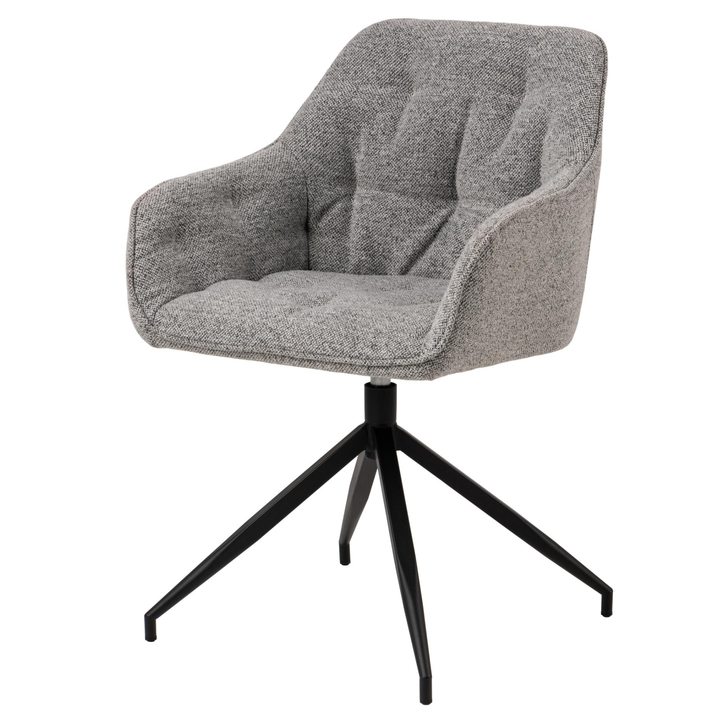 Jedálenská stolička BROOKE 3 sivá 1