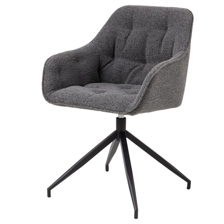 Jedálenská stolička BROOKE 3 antracitová 1