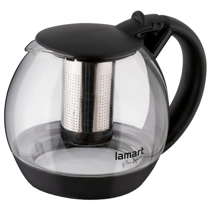 Kanvica na čaj BULB nehrdzavejúca oceľ/sklo/plast, 2 l 1