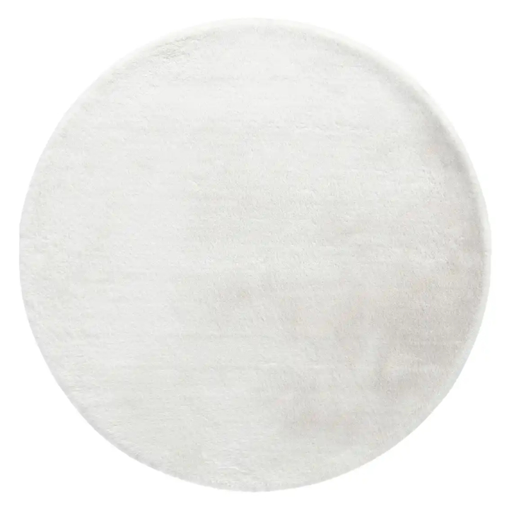 Koberec BUNNY snehovo biela, priemer 120 cm 1