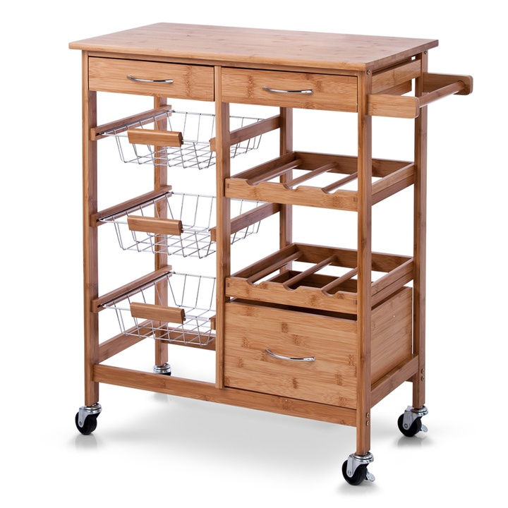 Kuchynský vozík BUNNY bambus 1