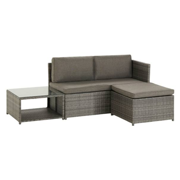 Záhradná zostava BURANO tmavosivá 1