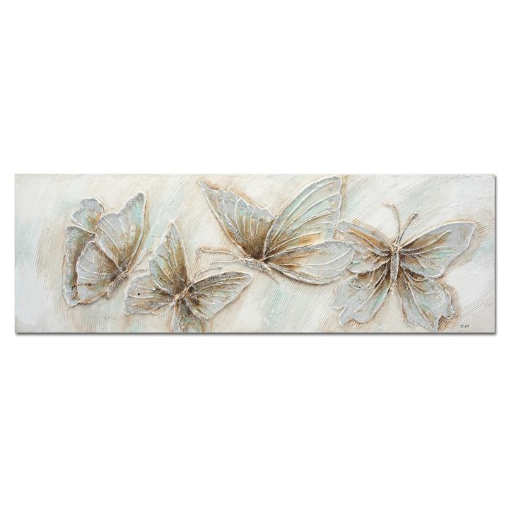 Obraz na plátne BUTTERFLIES 120x40, motív motýle 1