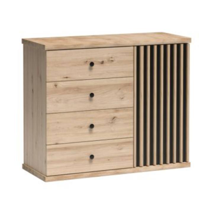 Komoda C5 COLAI dub artisan/čierna 1