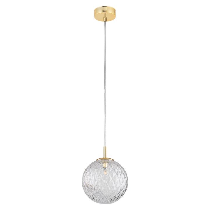 Závesné svietidlo CADIX zlatá/priehľadná, priemer 21 cm 1