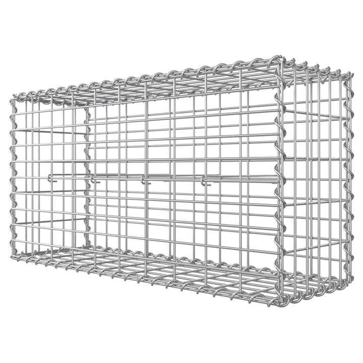 Gabiónový kôš CAGE strieborná, 100x30x50 cm 1
