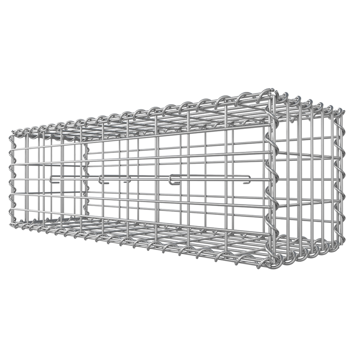 Gabiónový kôš CAGE strieborná, 100x30x30 cm 1