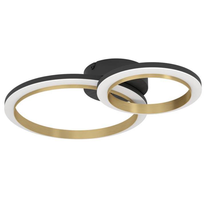 Stropné LED svietidlo CALLIERA 1 čierna/mosadz 1