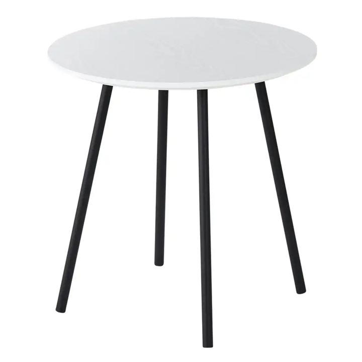 Prístavný stolík CANNETO biela/čierna, ⌀ 40 cm 1