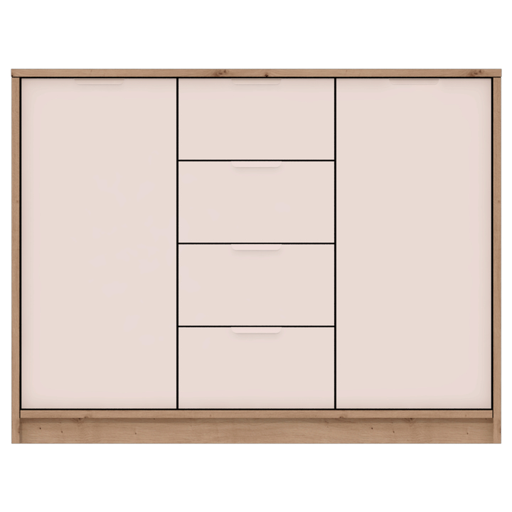 Komoda CANYON CN6 dub artisan/biela 1