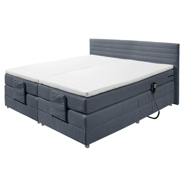 Posteľ boxspring CARMEN 1 oceľovosivá, 180x200 cm 1