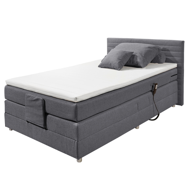 Posteľ boxspring CARMEN 1 oceľovosivá, 120x200 cm 1