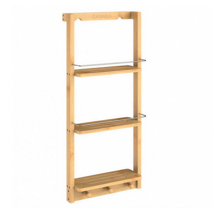 Nástenný regál CASA 2 bambus 1