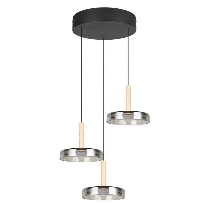 Závesné LED svietidlo CELESTE čierna, šírka 35 cm 1