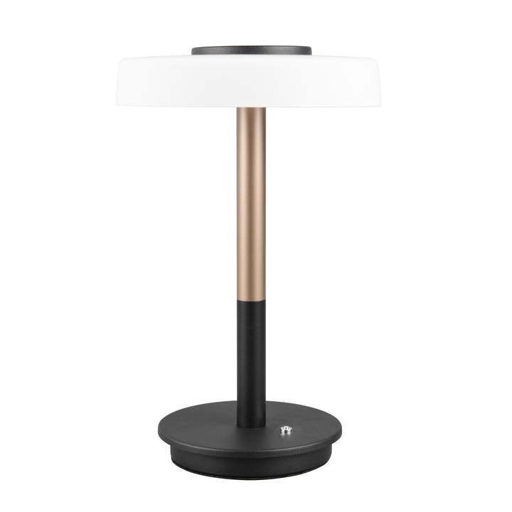 Stolná LED lampa CELESTE kávová/čierna 1