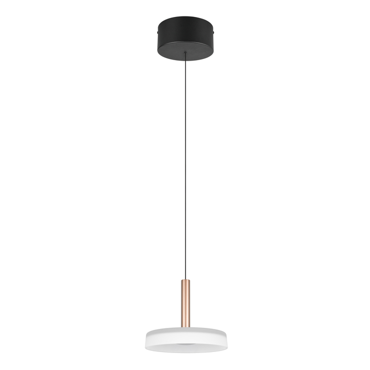 Závesné LED svietidlo CELESTE čierna/kávová, šírka 22 cm 1