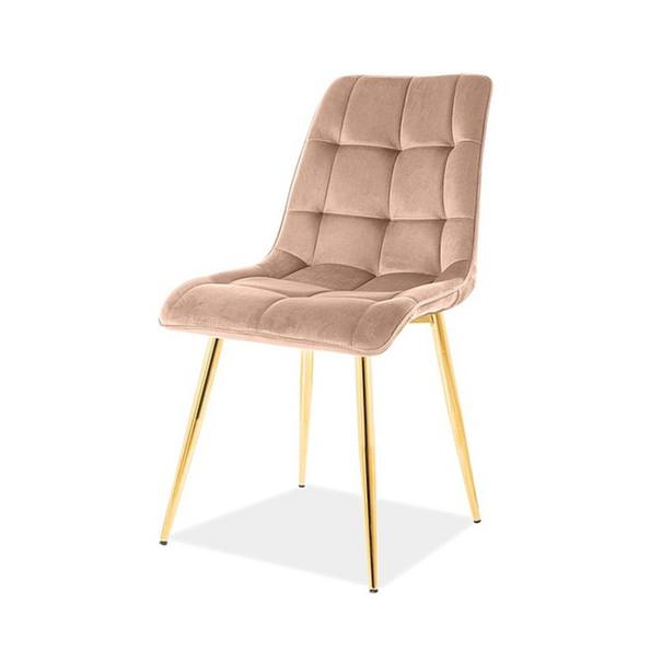 Jedálenská stolička CHAC 3 béžová/zlatá 1