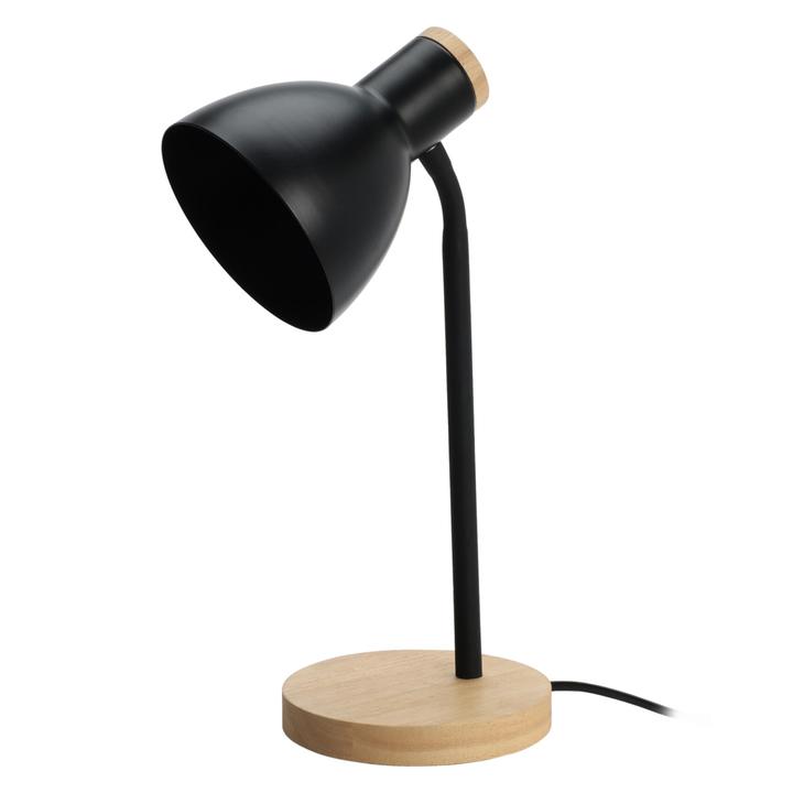 Stolná lampa CHANEL čierna/prírodná 1