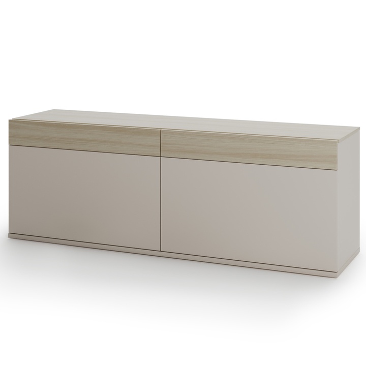 TV komoda  CHARLIE piesková/dub barista 1