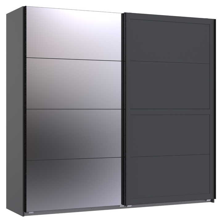 Šatníková skriňa CHASE 790 grafitová, šírka 225 cm 1