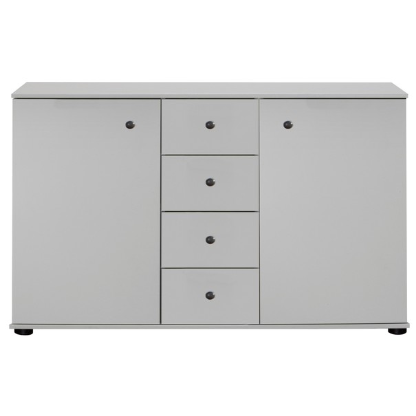 Komoda CHASE biela, 4 zásuvky, 2 dvierka 1