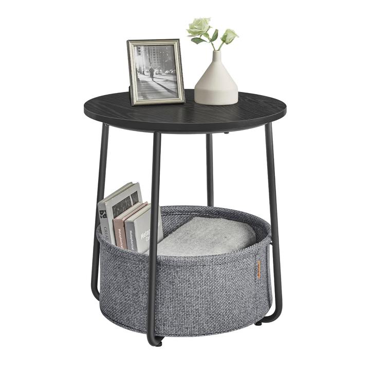 Prístavný stolík CHIP čierna/sivá 1