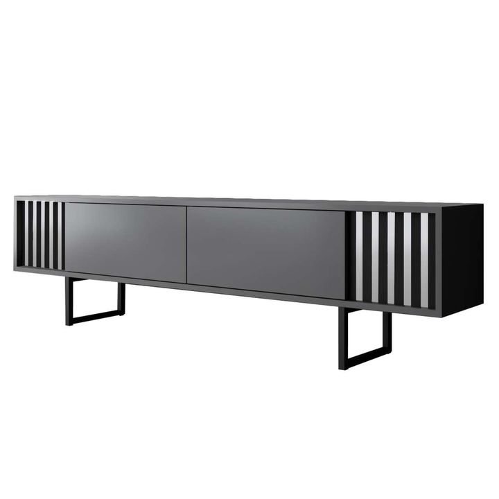 TV stolík CHROME LINE antracitová/čierna 1