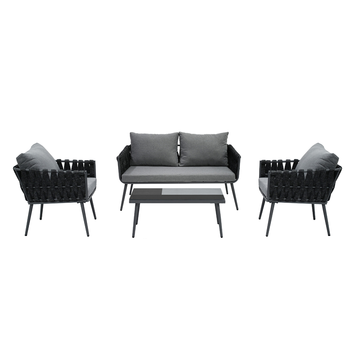 Záhradná zostava CINDRA sivá/svetlosivá 1