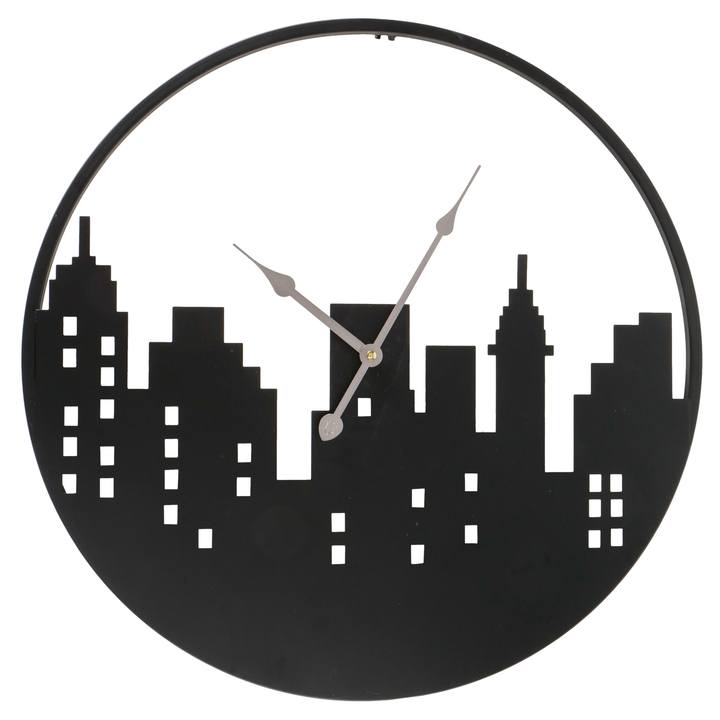 Nástenné hodiny CITY čierna 1