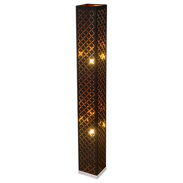 Stojacia lampa CLARKE 8 čierna/zlatá 1