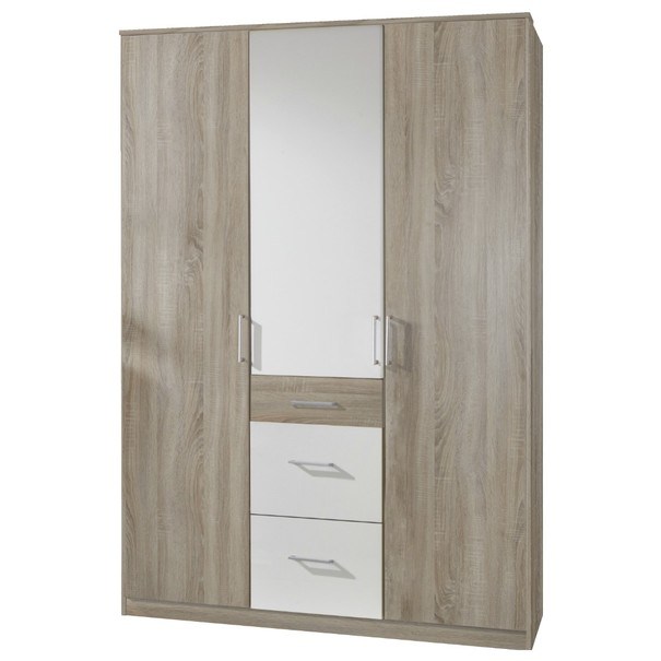 Šatníková skriňa CLICK 625 dub sägerau/biela 1