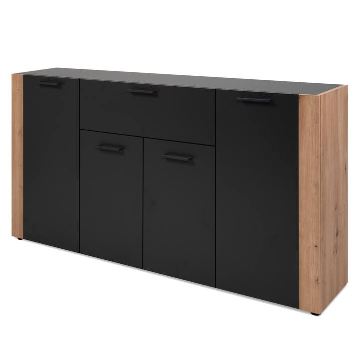 Komoda CODY 51A antracitová/dub artisan 1