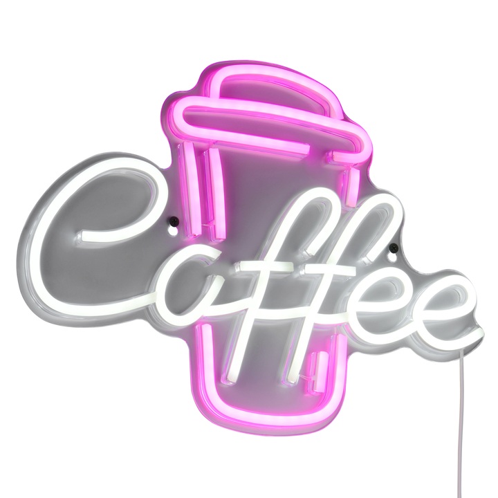 Nástenné LED svietidlo COFFEE biela/viacfarebná 1