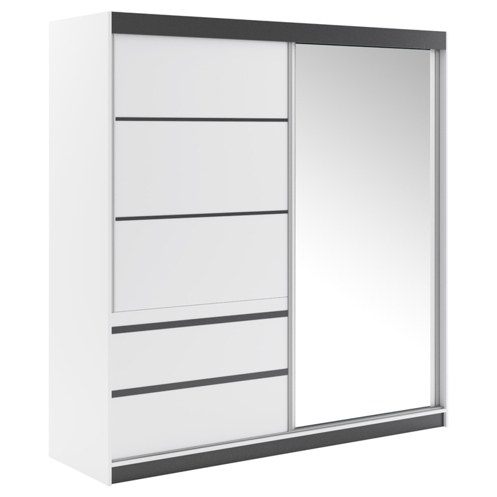 Šatníková skriňa COLDY biela 1