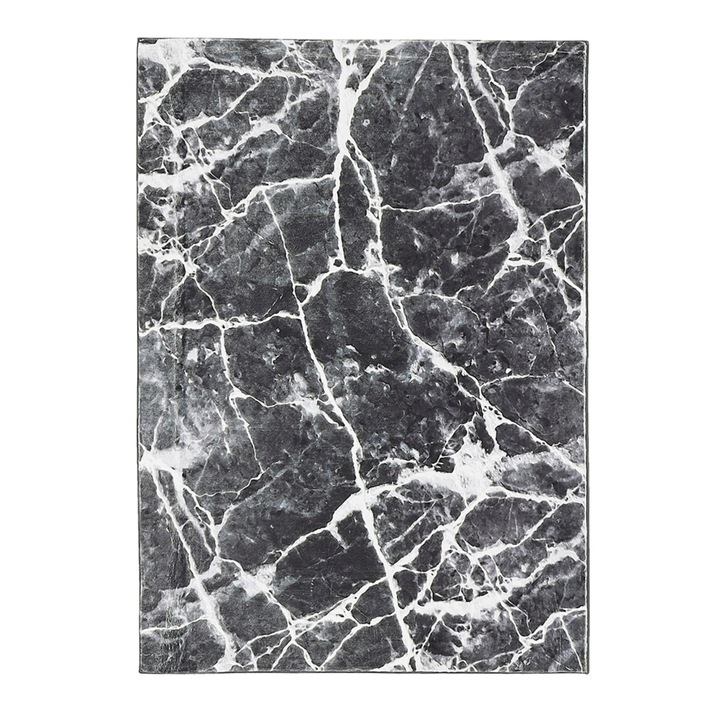 Koberec COLOR 1 čierny mramor, 60x100 cm 1