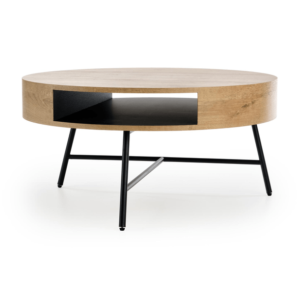 Konferenčný stolík COMALO dub zlatý/čierna 1