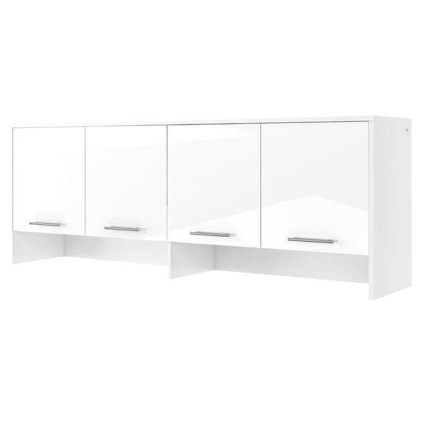 Policový nadstavec nad posteľ CONCEPT PRO CP-05 biela vysoký lesk 1