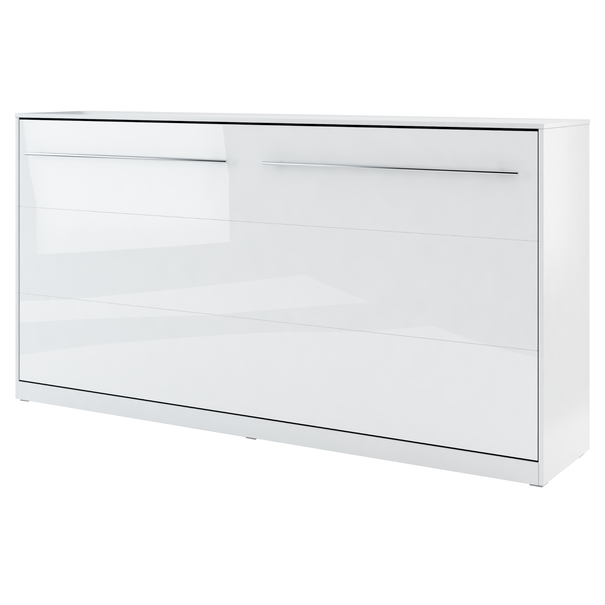Sklápacia posteľ CONCEPT PRO CP-06 biela vysoký lesk, 90x200 cm 1