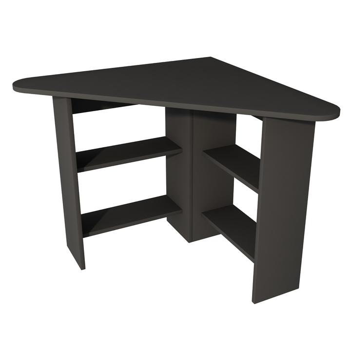 Rohový písací stôl CORNER antracitová 1
