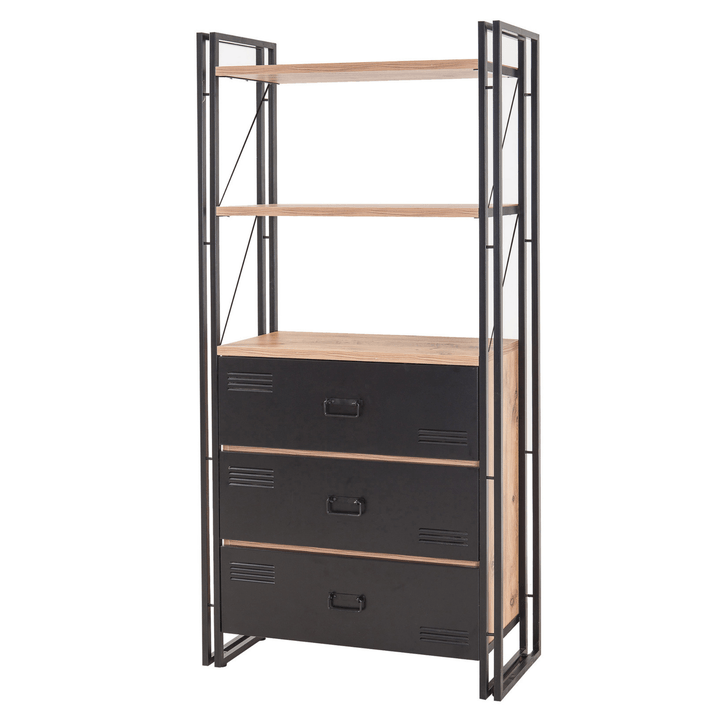 Knižnica COSMO II borovica atlantická/čierna 1