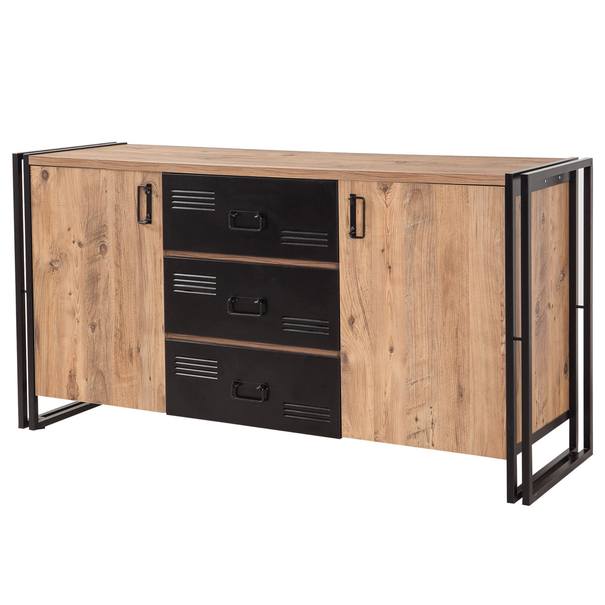 Komoda COSMO borovica atlantická/čierna 1