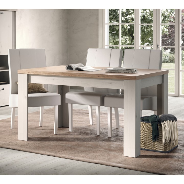 Jedálenský stôl COUNTRYS 9 dub cadiz/biela 1