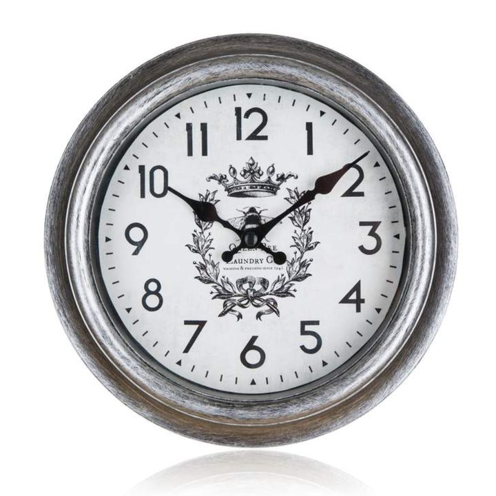 Nástenné hodiny CROWN sivá, ⌀ 22 cm 1