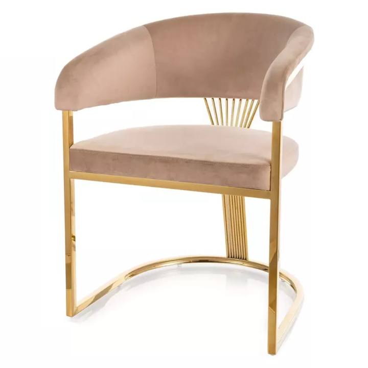 Jedálenská stolička CRUWN tmavobéžová 1