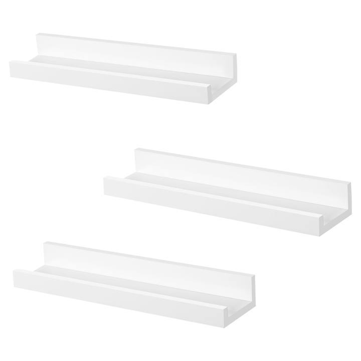 Nástenná polica CUBES 38 biela, 3 ks 1