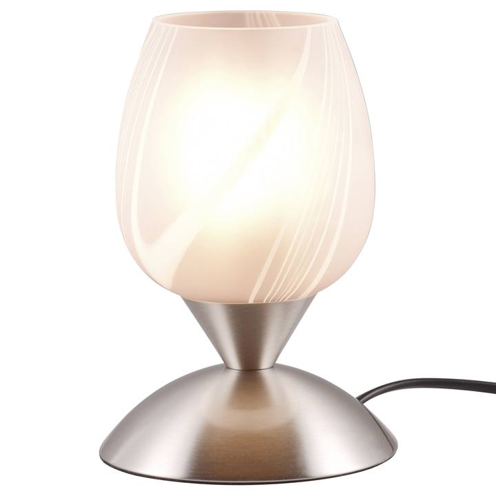 Stolná lampa CUP II biela/chróm 1