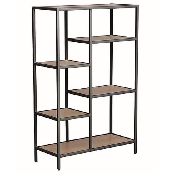 Regál CUSTO dub/čierna 1