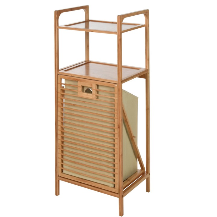 Kúpeľňový regál CYRIL bambus 1